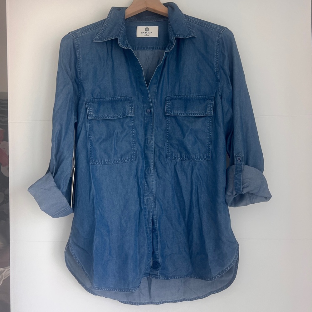NWT Babaton by Aritzia Jean Utility Shirt